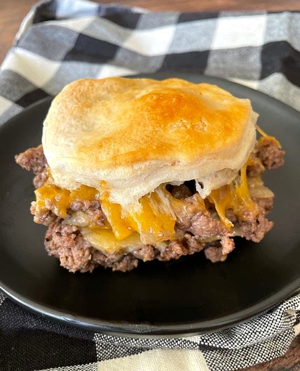 Chopped Cheeseburger Biscuits