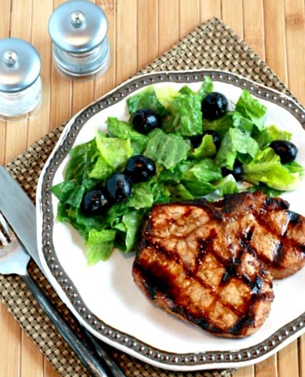 Grilled Ginger-Soy Pork Chops