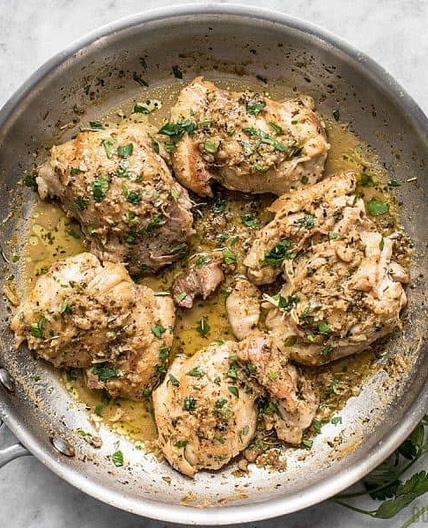 Herb Butter Chicken Thighs