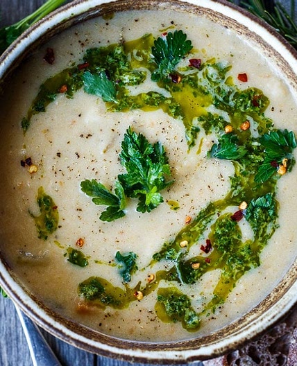 Creamy White Bean Soup with Gremolata