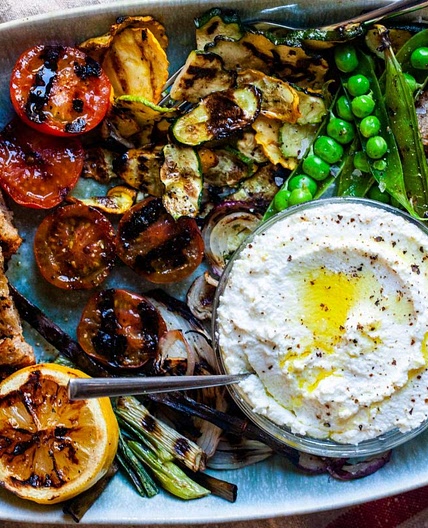 Summer Ricotta with Grilled Vegetables
