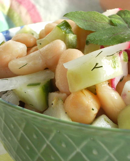 White Bean and Chickpea Salad