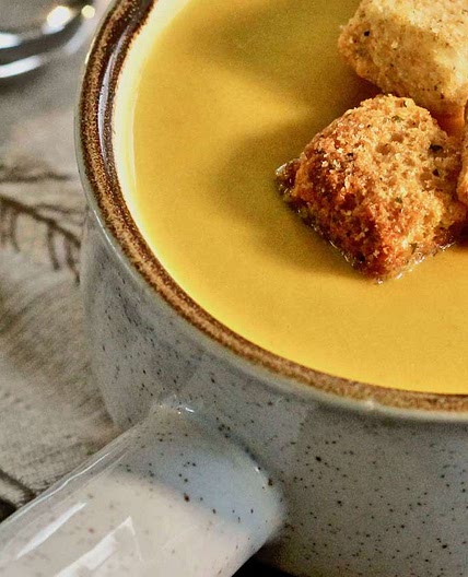 Curried Butternut Squash and Pear Soup