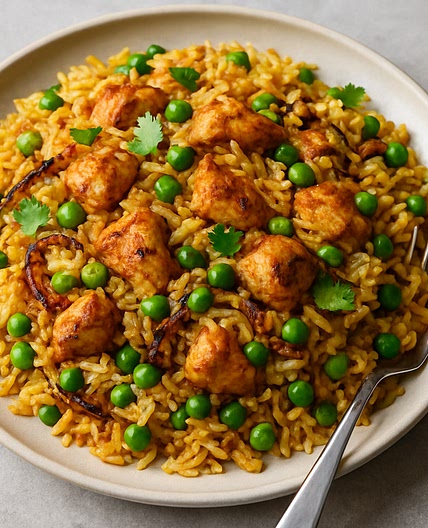 Chicken Biryani-Inspired Fried Rice
