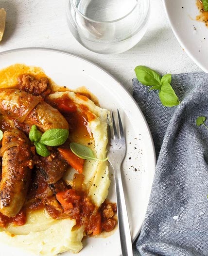 Saucy Sausages recipe