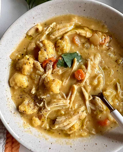 Anti Inflammatory Cauliflower Chicken Soup