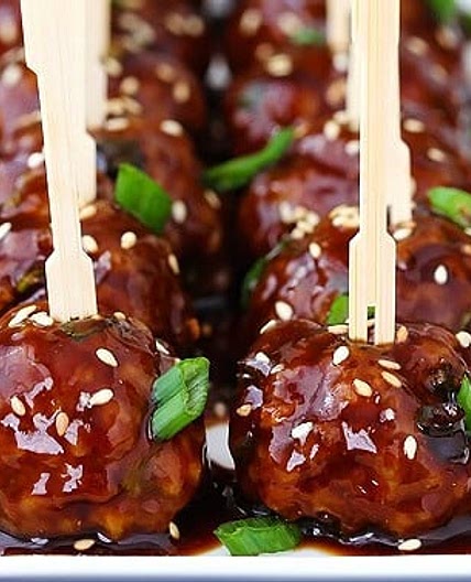 Saucy Sesame Meatballs