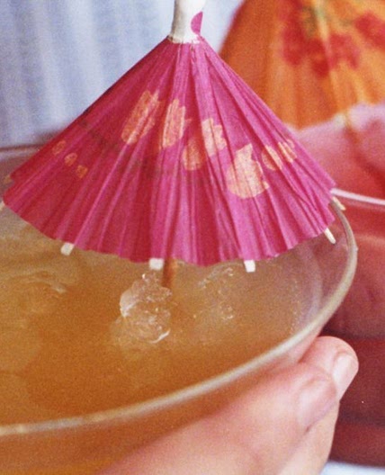 Crushed peach mocktail