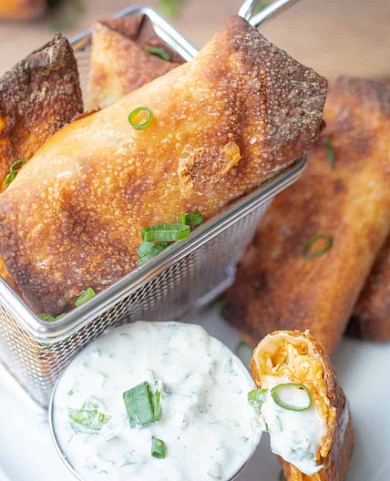 Air Fryer Buffalo Chicken Egg Rolls Recipe