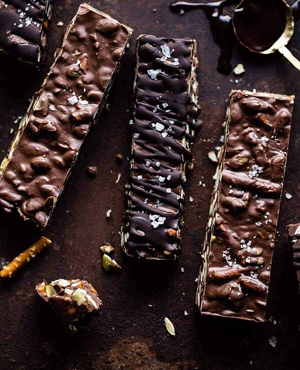 5 Ingredient Crockpot Chocolate Bars