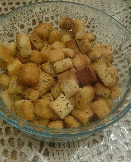 Microwaved Croutons