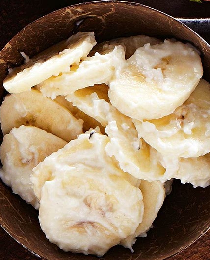 Banana and coconut sambal