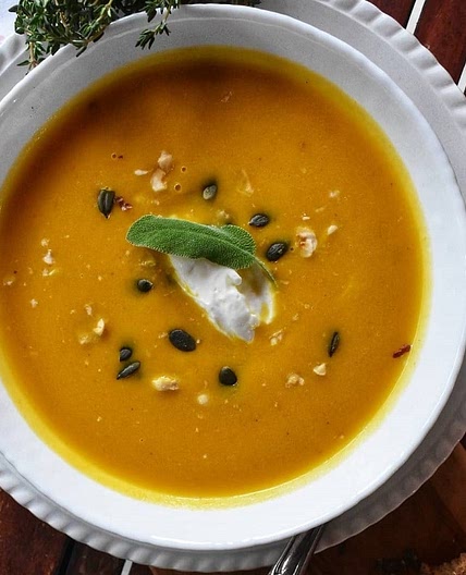 Κολοκυθόσουπα Βελουτέ