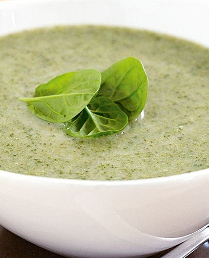Spinach and broccoli soup