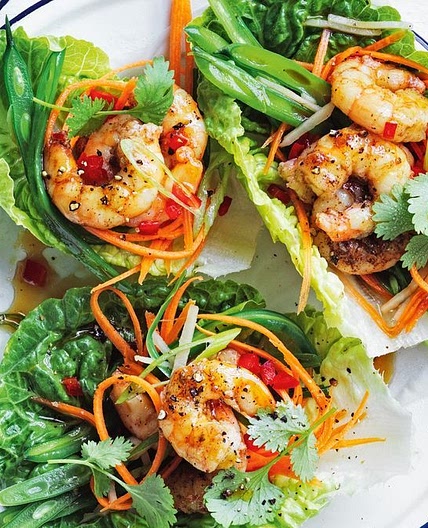 Prawn san choy bow recipe
