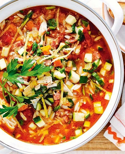 Chicken and chorizo minestrone