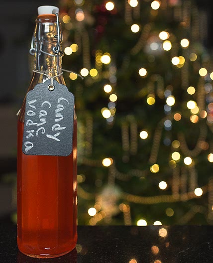 Homemade DIY Candy Cane Vodka