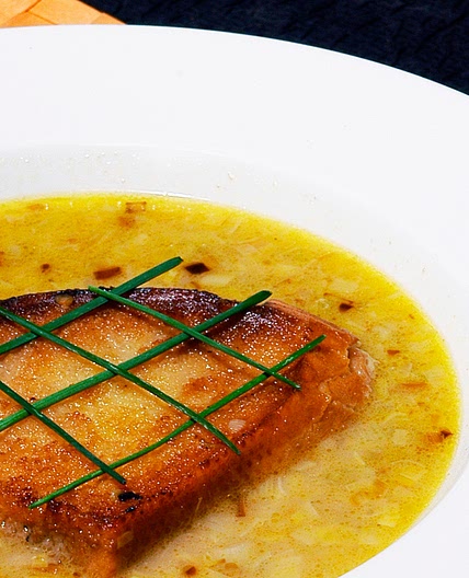 Sopa de pan y castañas