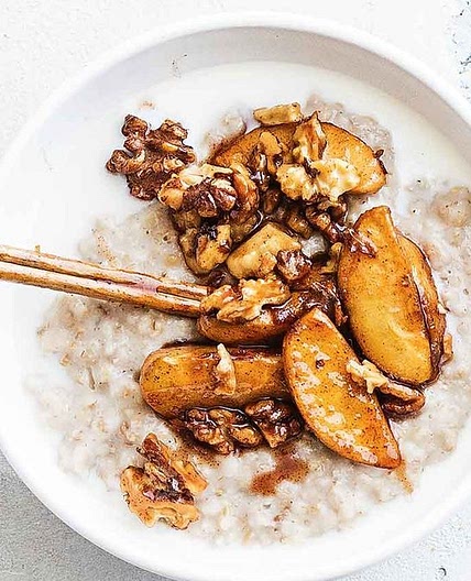 This cinnamon apple porridge is the warming breakfast you need right now
