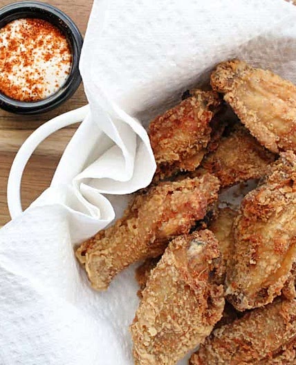 Dutch Oven Fried Chicken Wings