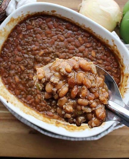 Barbecue Baked Beans With Ground Beef