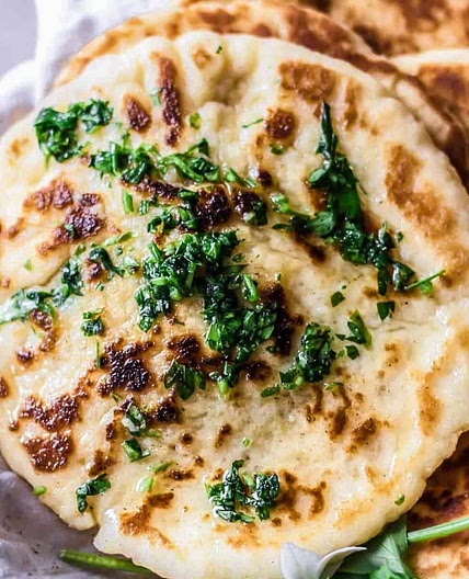 Gluten Free Naan Bread - fluffy & tender