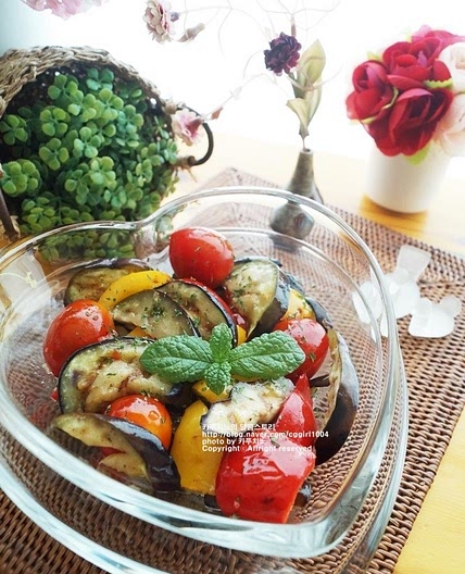 구운가지 야채샐러드