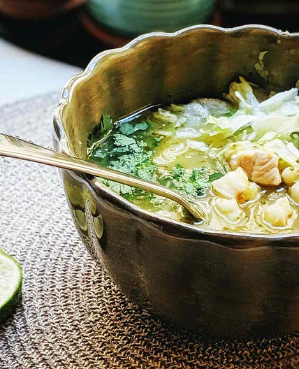 Instant Pot Chicken Posole Verde