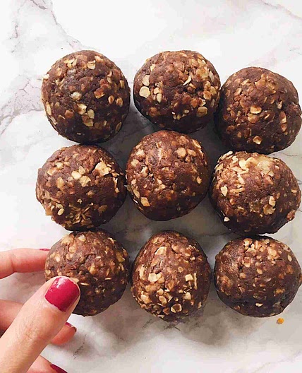 No Bake Banana Bread Protein Energy Balls