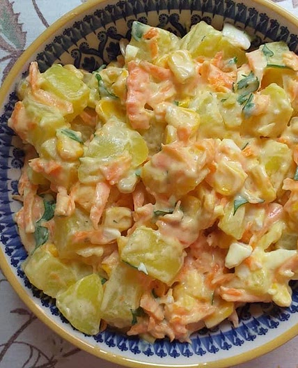 Receita de Salada de batata para churrasco