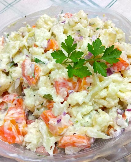 Receita de Couve flor com maionese simples