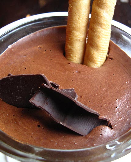Receita de Mousse de chocolate meio amargo