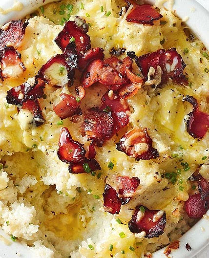 Loaded cauliflower mash