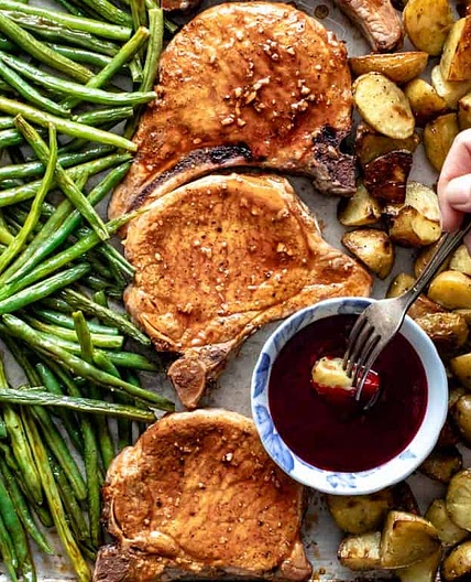 Sheet Pan Pork Chops