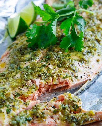 Cilantro and Lime Salmon