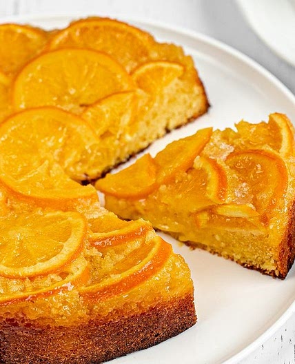 Upside down orange cake recipe