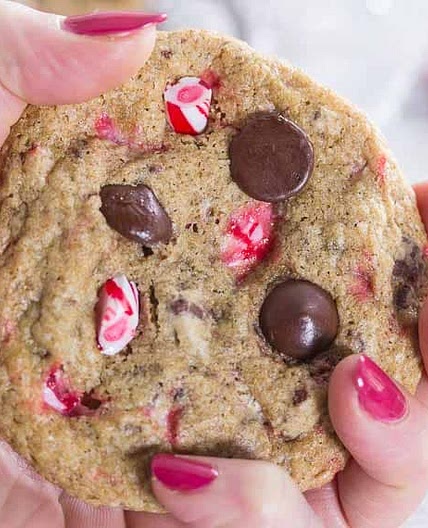 Mocha Peppermint Chocolate Chip Cookies