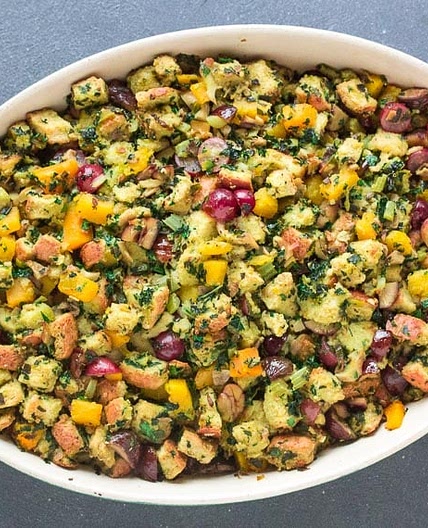 Loaded Low FODMAP Vegetarian Stuffing