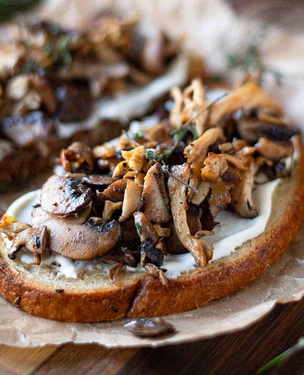 Wild Mushroom Tartine