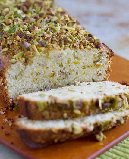 Pistachio Lemon Pound Cake