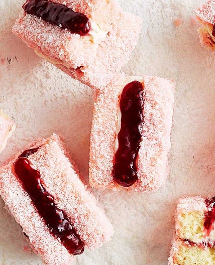 'Iced VoVo' lamingtons