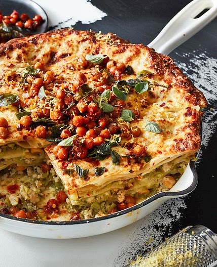 Gluten-free zesty chicken and broccolini lasagne