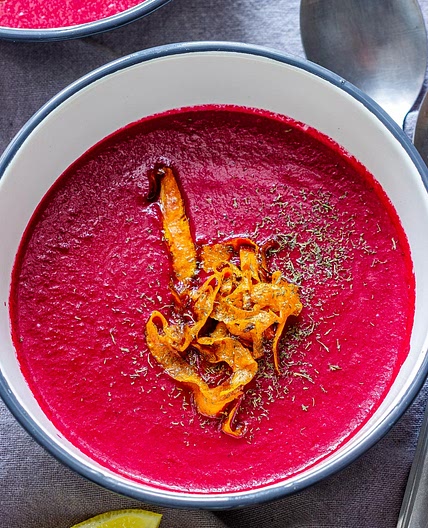 Oven Roasted Beet Soup
