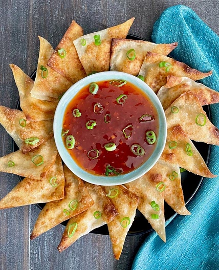 Vegan Cream Cheese Wontons