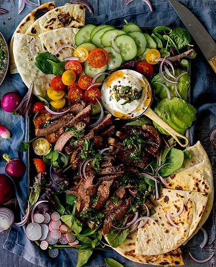 Chimichurri Steak Salad