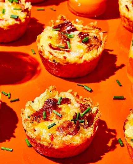 Hash Brown and Bacon Omelet Cups