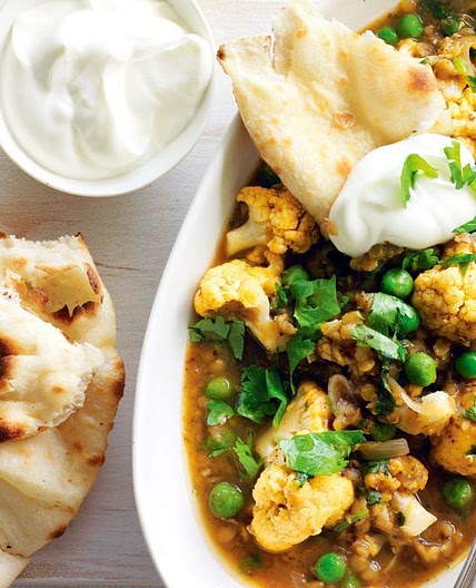 Lentil and cauliflower dahl