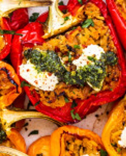 Vegan stuffed peppers