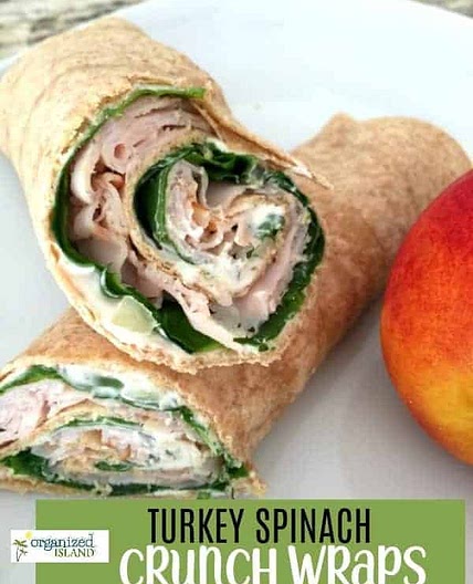 Crunchy Turkey Spinach Wraps