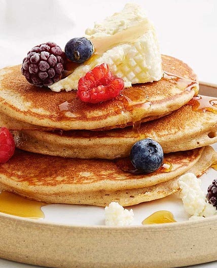 Better-for-you banana pancakes